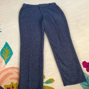 Zara Basics blue marled pant USA 04, EUR 36. Like New!